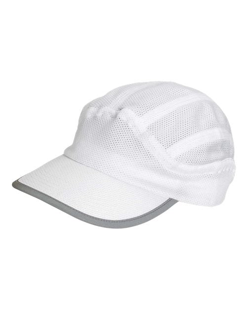Big Accessories Mesh Runner Cap - White
