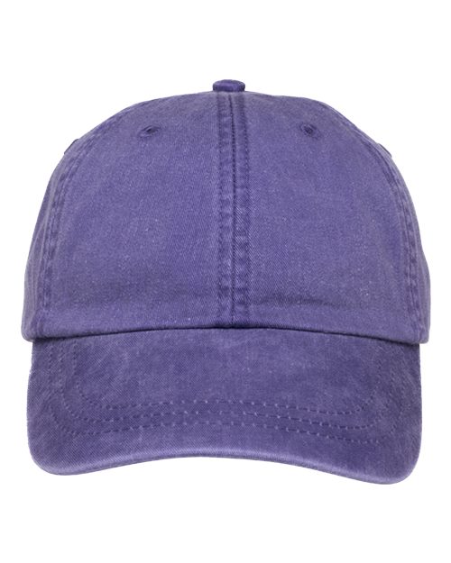 Adams Headwear Optimum Pigment-Dyed Dad Hat - Grape
