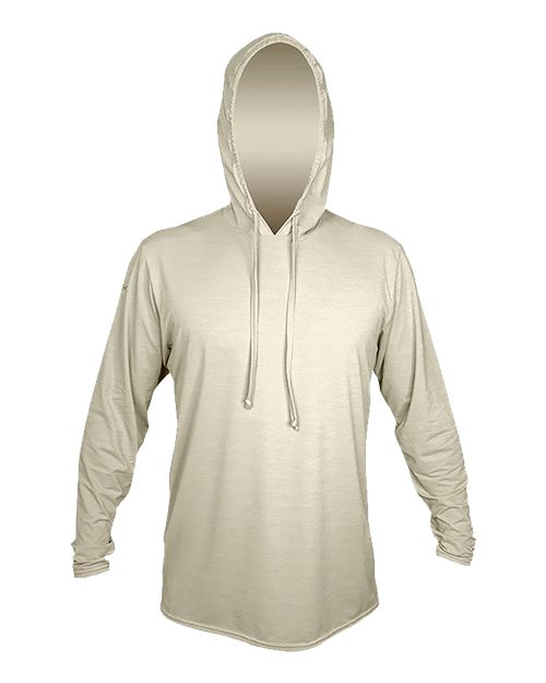 ANETIK Men's Low Pro Tech Hooded Long Sleeve T-Shirt - Stone Heathered