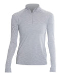 ANETIK Women's Flight Tech Quarter-Zip Pullover - Alloy Heathered