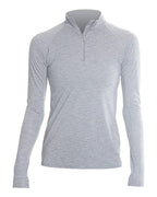 ANETIK Women's Flight Tech Quarter-Zip Pullover - Alloy Heathered