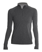 ANETIK Women's Flight Tech Quarter-Zip Pullover - Charcoal Heathered