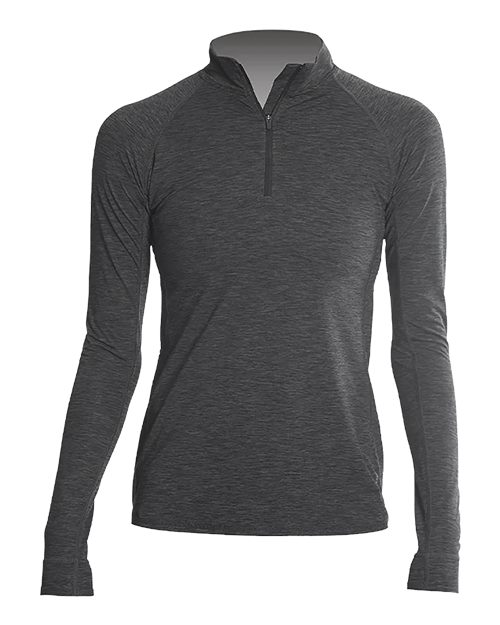 ANETIK Women's Flight Tech Quarter-Zip Pullover - Charcoal Heathered