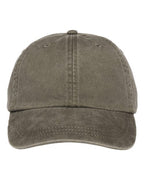 Adams Headwear Optimum Pigment-Dyed Dad Hat - Olive