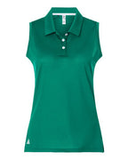 Adidas Women's Ottoman Sleeveless Polo - Pure Teal