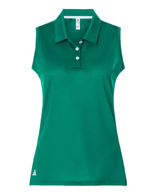 Adidas Women's Ottoman Sleeveless Polo - Pure Teal