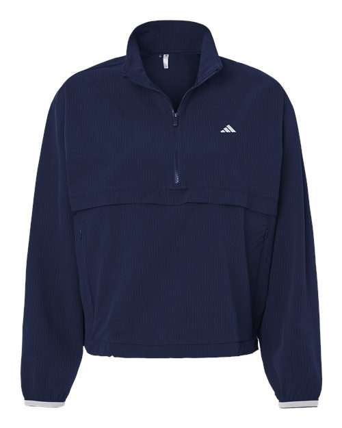 Adidas Women's Go-To Quarter-Zip Jacket - Collegiate Navy