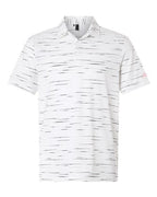 Adidas Men's Ultimate365 Mesh Glimmer Print Polo - Clear Pink