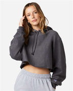 Women's Reverse Weave® Hooded Cropped Sweatshirt