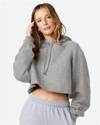 Women's Reverse Weave® Hooded Cropped Sweatshirt