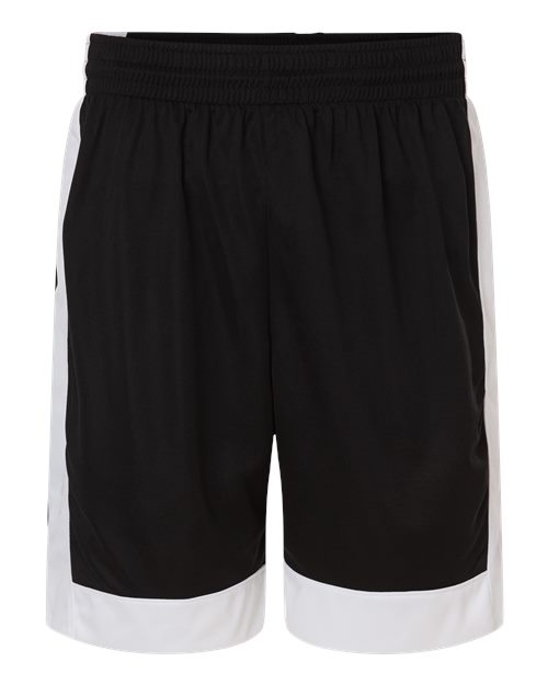 Augusta Sportswear Unisex Match-Up Basketball Shorts - Black/ White