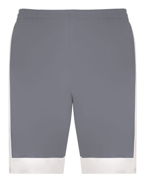 Augusta Sportswear Unisex Match-Up Basketball Shorts - Graphite/ White