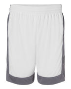 Augusta Sportswear Unisex Match-Up Basketball Shorts - White/ Graphite