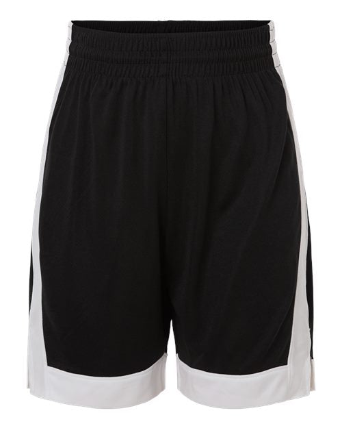 Augusta Sportswear Youth Match-Up Basketball Shorts - Black/ White