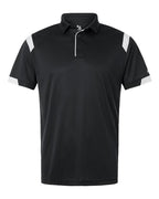 Badger Unisex On the Rise Polo (Part 1 of 2) - Black/ White