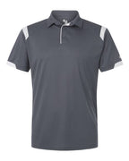 Badger Unisex On the Rise Polo (Part 1 of 2) - Graphite/ White