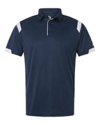 Badger Unisex On the Rise Polo (Part 2 of 2) - Navy/ White