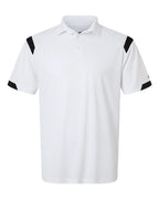 Badger Unisex On the Rise Polo (Part 2 of 2) - White/ Black
