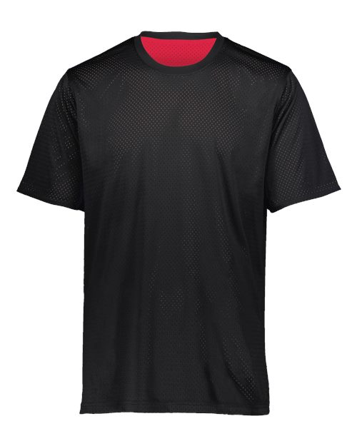 Augusta Sportswear Unisex Mesh Reversible Jersey - Black/ Scarlet