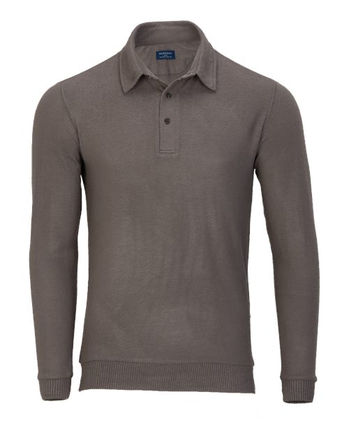 Boxercraft Men's Cuddle Sweater Polo - Meditation Grey