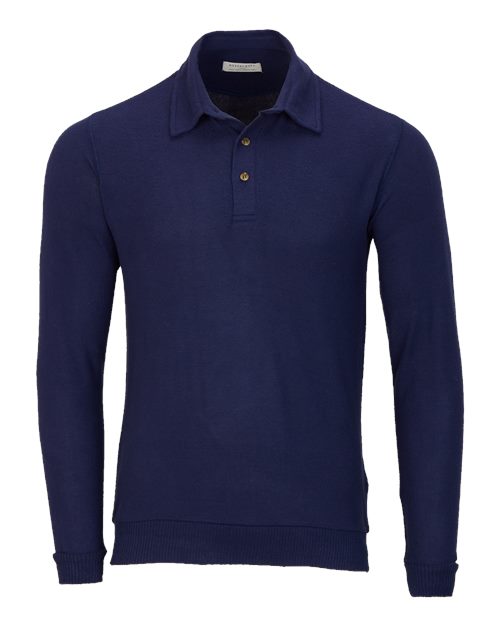 Boxercraft Men's Cuddle Sweater Polo - Navy