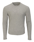 Boxercraft Men's Waffle Knit Long Sleeve T-Shirt - Oxford Heather