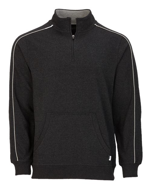 Boxercraft Men's French Terry Quarter-Zip Pullover - Charcoal Heather
