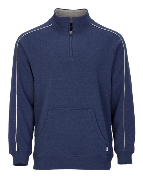 Boxercraft Men's French Terry Quarter-Zip Pullover - Navy Heather
