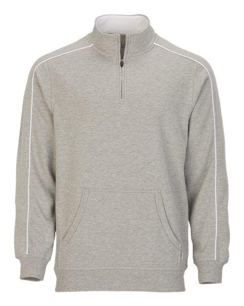 Boxercraft Men's French Terry Quarter-Zip Pullover - Oxford Heather
