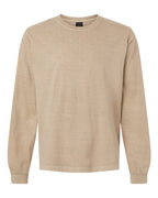 BELLA + CANVAS Unisex Heavyweight Garment-Dyed Long Sleeve Tee - Khaki