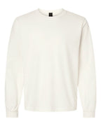 BELLA + CANVAS Unisex Heavyweight Garment-Dyed Long Sleeve Tee - Vintage White