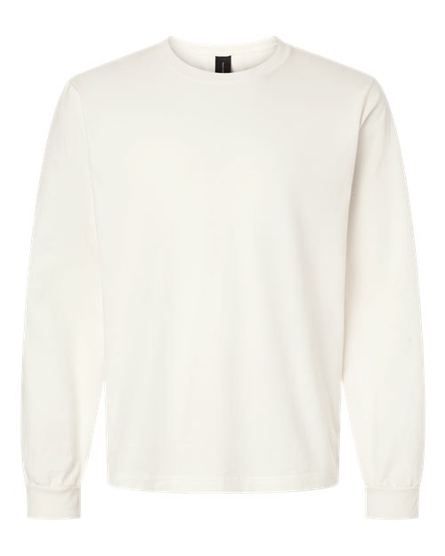 BELLA + CANVAS Unisex Heavyweight Garment-Dyed Long Sleeve Tee - Vintage White