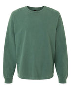 BELLA + CANVAS Unisex Heavyweight Garment-Dyed Long Sleeve Tee - Washed Pine