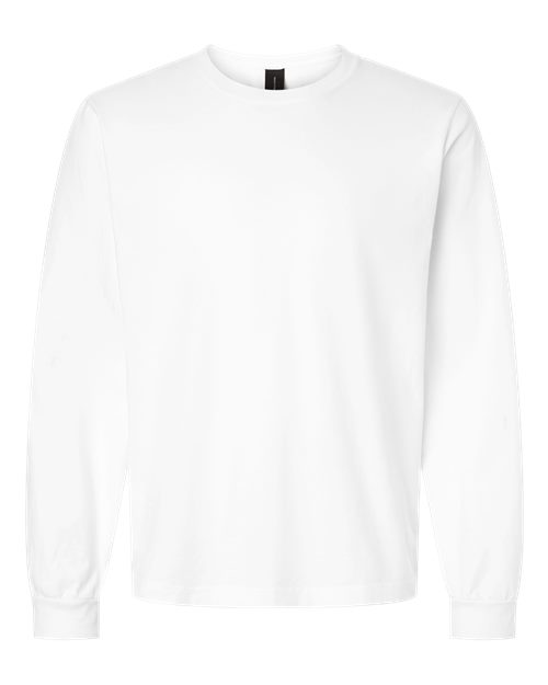 BELLA + CANVAS Unisex Heavyweight Garment-Dyed Long Sleeve Tee - White