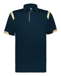 Badger Unisex On the Rise Polo (Part 2 of 2) - Navy/ Vegas Gold