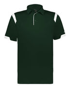 Badger Unisex On the Rise Polo (Part 1 of 2) - Forest/ White