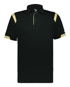 Badger Unisex On the Rise Polo (Part 1 of 2) - Black/ Vegas Gold
