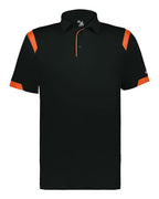 Badger Unisex On the Rise Polo (Part 1 of 2) - Black/ Burnt Orange