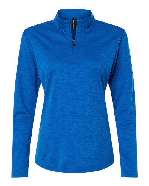 AllPro Women's Pro-Lock Performance Mélange Quarter-Zip Pullover - Royal Melange