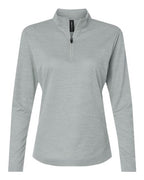 AllPro Women's Pro-Lock Performance Mélange Quarter-Zip Pullover - Silver Melange