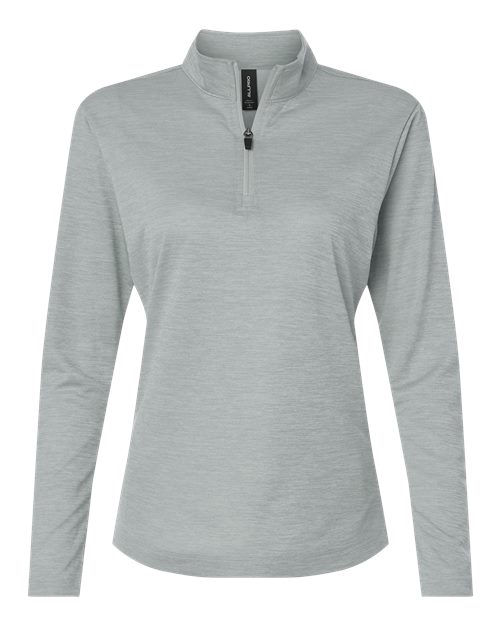 AllPro Women's Pro-Lock Performance Mélange Quarter-Zip Pullover - Silver Melange