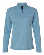 AllPro Women's Pro-Lock Performance Mélange Quarter-Zip Pullover - Cloud Blue Melange
