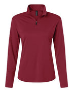 AllPro Women's Pro-Lock Performance Quarter-Zip Pullover (Part 1 of 2) - Cardinal