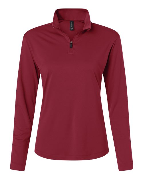 AllPro Women's Pro-Lock Performance Quarter-Zip Pullover (Part 1 of 2) - Cardinal