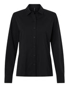 AllPro Women's Pro-Flex Sorona® Button Down Shirt - Black