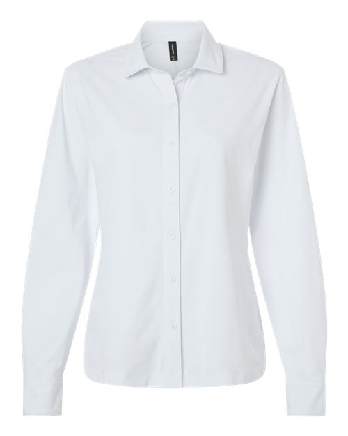 AllPro Women's Pro-Flex Sorona® Button Down Shirt - White