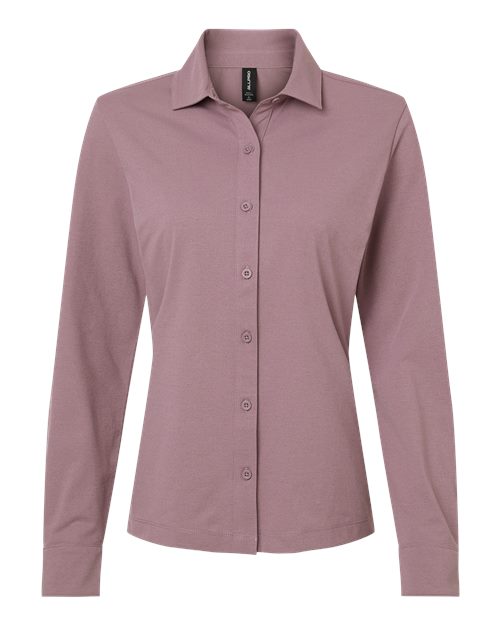 AllPro Women's Pro-Flex Sorona® Button Down Shirt - Deep Lavender