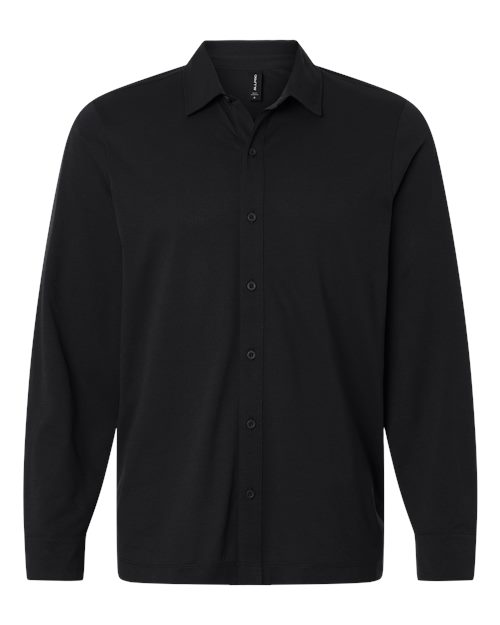 AllPro Men's Pro-Flex Sorona® Button Down Shirt - Black