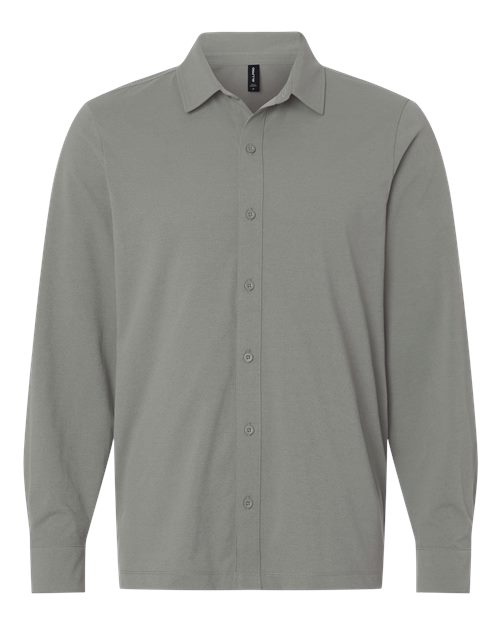 AllPro Men's Pro-Flex Sorona® Button Down Shirt - Greystone