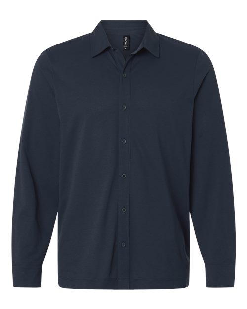 AllPro Men's Pro-Flex Sorona® Button Down Shirt - Navy